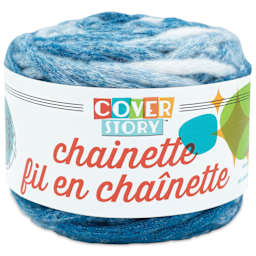 Lion Brand Cover Story Chainette Yarn - Teal, 68 yards
