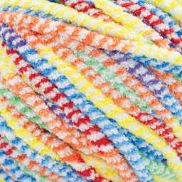 Lion Brand Cover Story Dreamland Yarn - Rainbow close-up