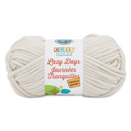 Lion Brand Cover Story Lazy Days Thick & Quick Yarn - Cream, 125 yards