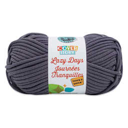 Lion Brand Cover Story Lazy Days Thick & Quick Yarn - Pewter, 125 yards