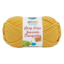 Lion Brand Cover Story Lazy Days Thick & Quick Yarn - Mustard, 125 yards