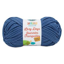 Lion Brand Cover Story Lazy Days Thick & Quick Yarn - Navy, 125 yards