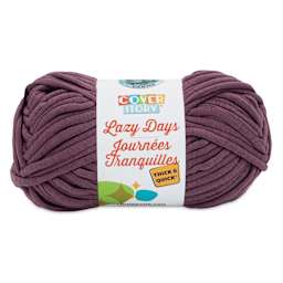 Lion Brand Cover Story Lazy Days Thick & Quick Yarn - Eggplant, 125 yards