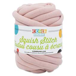 Lion Brand Cover Story Squish Stitch Yarn - Sweet Pink, 26 yards
