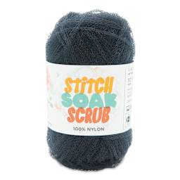 Lion Brand Stitch Soak Scrub Yarn - Graphite, 92 yds