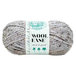 Lion Brand Wool Ease Thick & Quick Yarn - Grey Marble, 106 yds