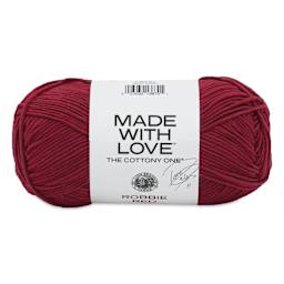 Lion Brand Made With Love The Cottony One Yarn - Robbie Red, 185 yds