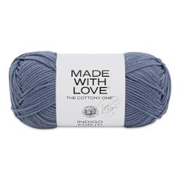 Lion Brand Made With Love The Cottony One Yarn - Indigo For It, 185 yds