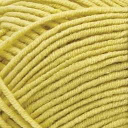 Lion Brand Made With Love The Cottony One Yarn - Summer Sun Yellow - close-up