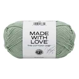 Lion Brand Made With Love The Cottony One Yarn - Sage, 185 yds
