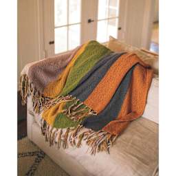 Lion Brand Made With Love The Cottony One Yarn - finished large blanket example