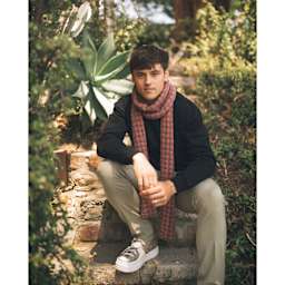 Lion Brand Made With Love The Cottony One Yarn - finished scarf example