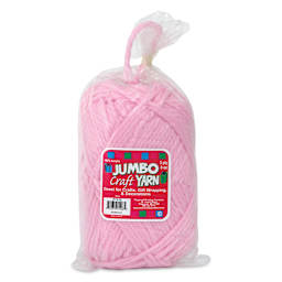 Pepperell Jumbo Roving 3-Ply Craft Yarn - 8 oz, 150 yds, Light Pink - front of packaging