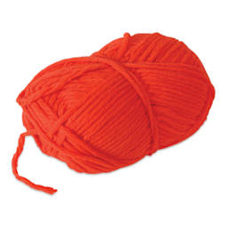 Pepperell Jumbo Roving 3-Ply Craft Yarn - 8 oz, 150 yds, Orange - out of packaging
