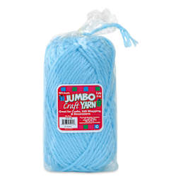 Pepperell Jumbo Roving 3-Ply Craft Yarn - 8 oz, 150 yds, Sky Blue - front of packaging