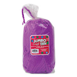 Pepperell Jumbo Roving 3-Ply Craft Yarn - 8 oz, 150 yds, Purple - front of packaging