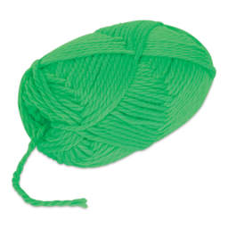 Pepperell Jumbo Roving 3-Ply Craft Yarn - 8 oz, 150 yds, Neon Green - out of packaging