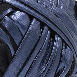 Lion Brand Yarn Haute Stitches Faux Leather Yarn - Ink - close-up