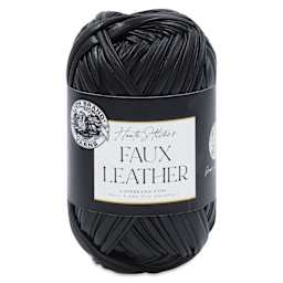 Lion Brand Yarn Haute Stitches Faux Leather Yarn - Night Sky, 39 yds