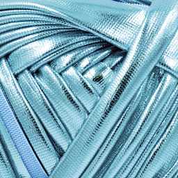 Lion Brand Yarn Haute Stitches Faux Leather Yarn - Caribbean Blue, 39 yds