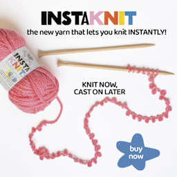 Lion Brand Yarn InstaKnit Yarn - knit now, cast on later