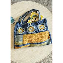 Lion Brand Yarn Lazy Days Yarn - finished tote bag example