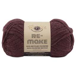 Lion Brand Yarn Re-Make Yarn - Burgundy, 217 yds