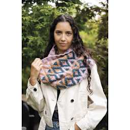 Lion Brand Yarn Re-Make Yarn - finished scarf example