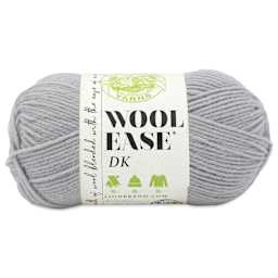 Lion Brand Yarn Wool-Ease DK Yarn - Quiet Grey, 232 yds