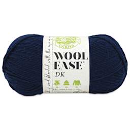 Lion Brand Yarn Wool-Ease DK Yarn - Navy, 232 yds