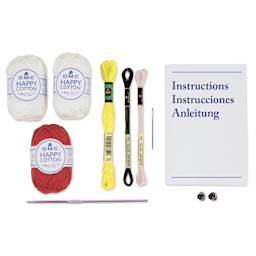 DMC Amigurumi Kits - Pop the Corn - contents