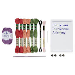 DMC Amigurumi Kits - Veggie Pals - contents