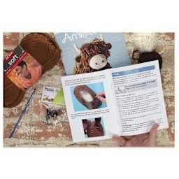 Leisure Arts Amigurumi Crochet Kit - Highland Cow in progress
