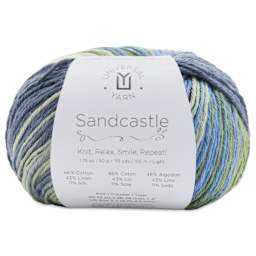 Universal Yarn Sandcastle Yarn - Seaglass, 115 yds