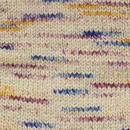 Premier Yarn Elle By Me Charlotte Multi Yarn - Goldenrod - finished knitting pattern example, strips