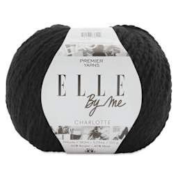Premier Yarn Elle By Me Charlotte Solids Yarn - Ebony, 196 yds