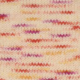 Premier Yarn Elle By Me Charlotte Multi Yarn - Azalea - finished knitting pattern example, strips