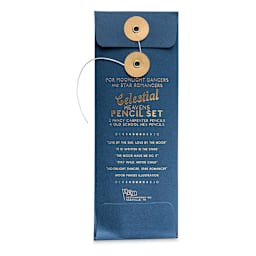 DesignWorks Ink Celestial Heavens Pencil Set, Set of 6, Back Of Package