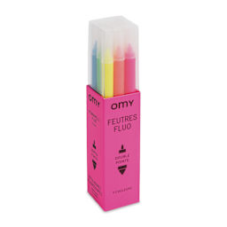 Omy Washable Neon Markers - Set of 9 front of packaging