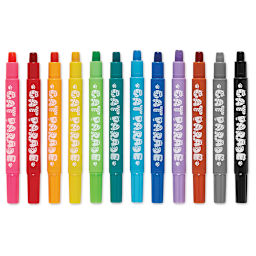 Ooly Cat Parade Watercolor Gel Crayons, caps off