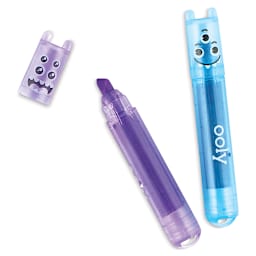 Ooly Mini Monster Scented Highlighters, purple and blue highlighters