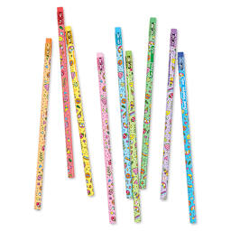 Ooly Color Doodlers Fruity Scented Erasable Colored Pencils, out of packaging
