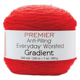 Premier Yarns Anti-Pilling Everyday Worsted Gradient Yarn - Red Tones, 360 yds