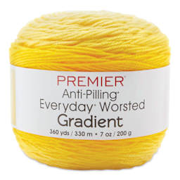 Premier Yarns Anti-Pilling Everyday Worsted Gradient Yarn - Yellow Tones, 360 yds