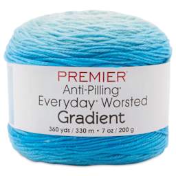 Premier Yarns Anti-Pilling Everyday Worsted Gradient Yarn - Sky Tones, 360 yds