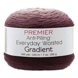 Premier Yarns Anti-Pilling Everyday Worsted Gradient Yarn - Eggplant Tones, 360 yds