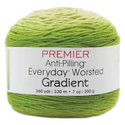 Premier Yarns Anti-Pilling Everyday Worsted Gradient Yarn - Green Tones, 360 yds