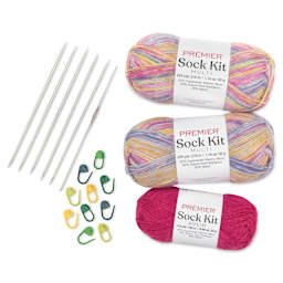 Premier Yarn Sock Kit - Insomniac - contents