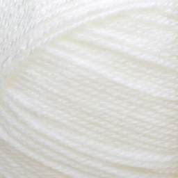 Lion Brand Baby Soft Yarn - White, close-up