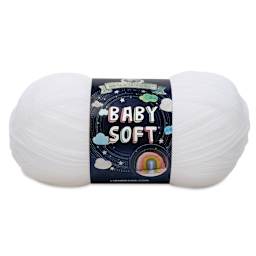 Lion Brand Baby Soft Yarn - White